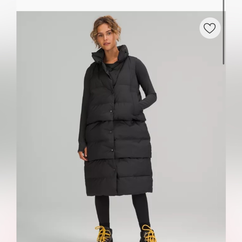 Lululemon 3-in-1  Transformable parka black size 4